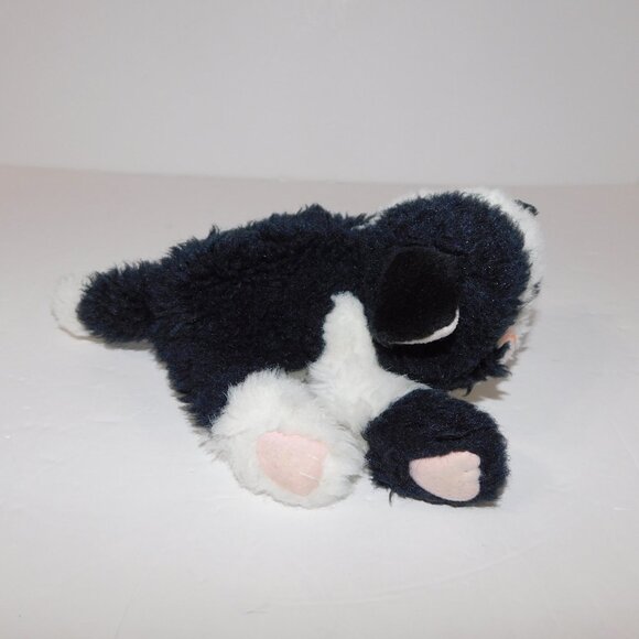 Vintage 1992 Tyco Kitty Kitty Kittens Black White 7" Plush Stuffed Purring Cat - Picture 8 of 8